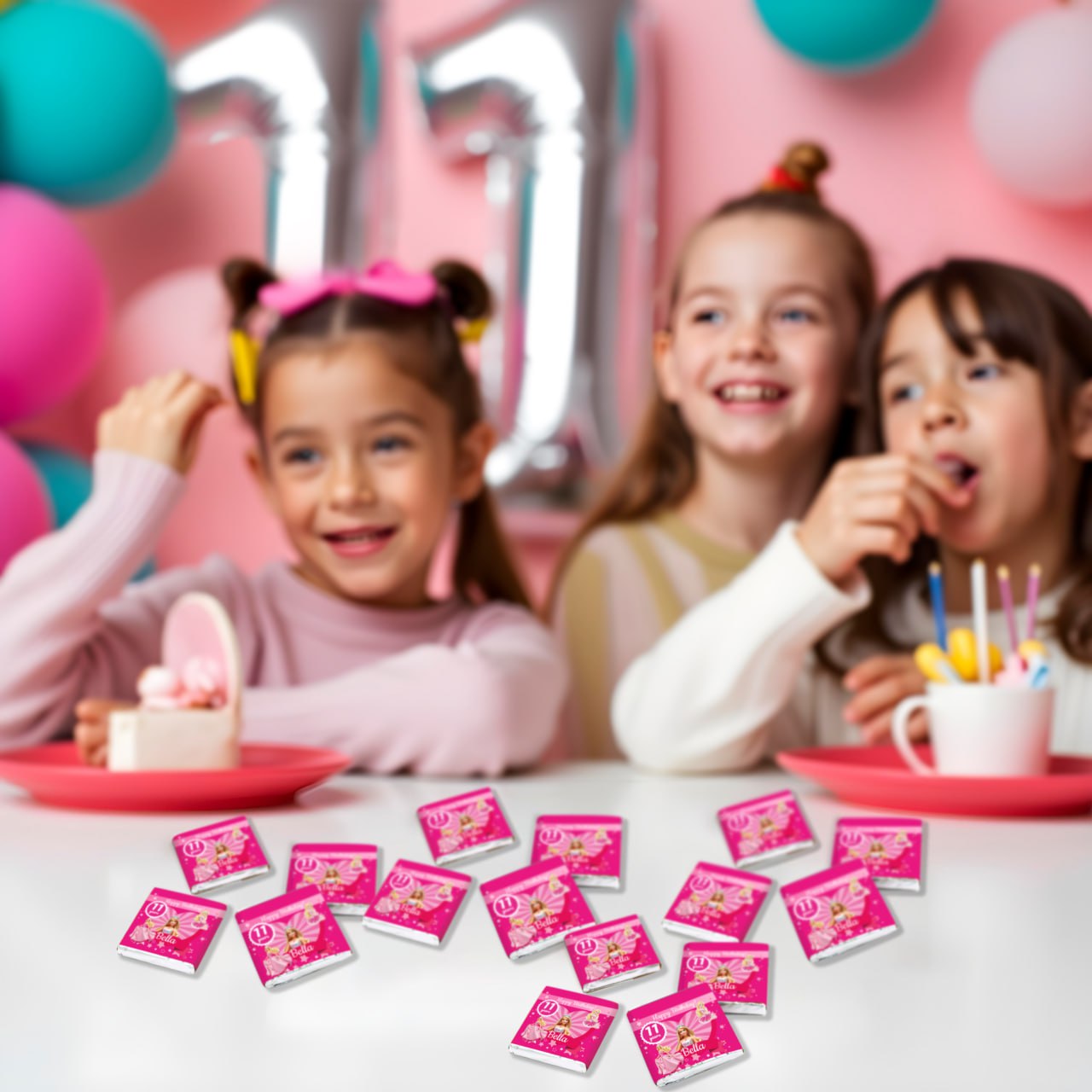 Personalized Pink Princess Birthday Party Decal Set