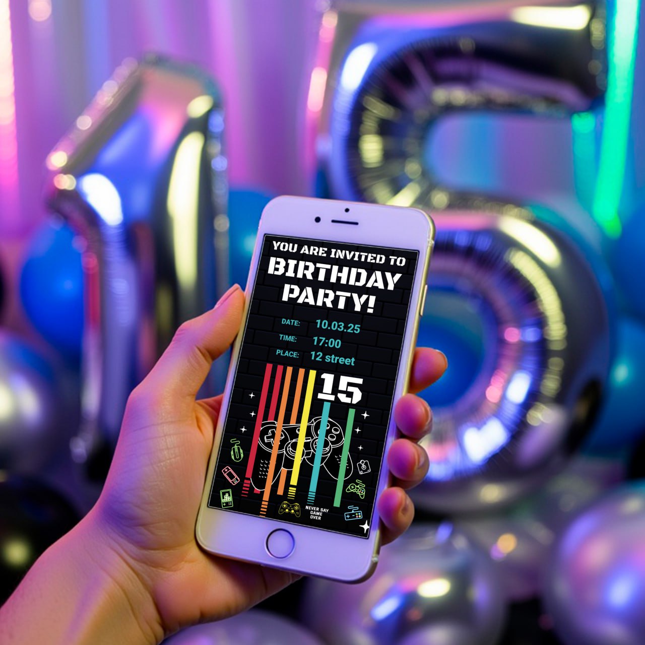 Gamer Themed Birthday Decal Set