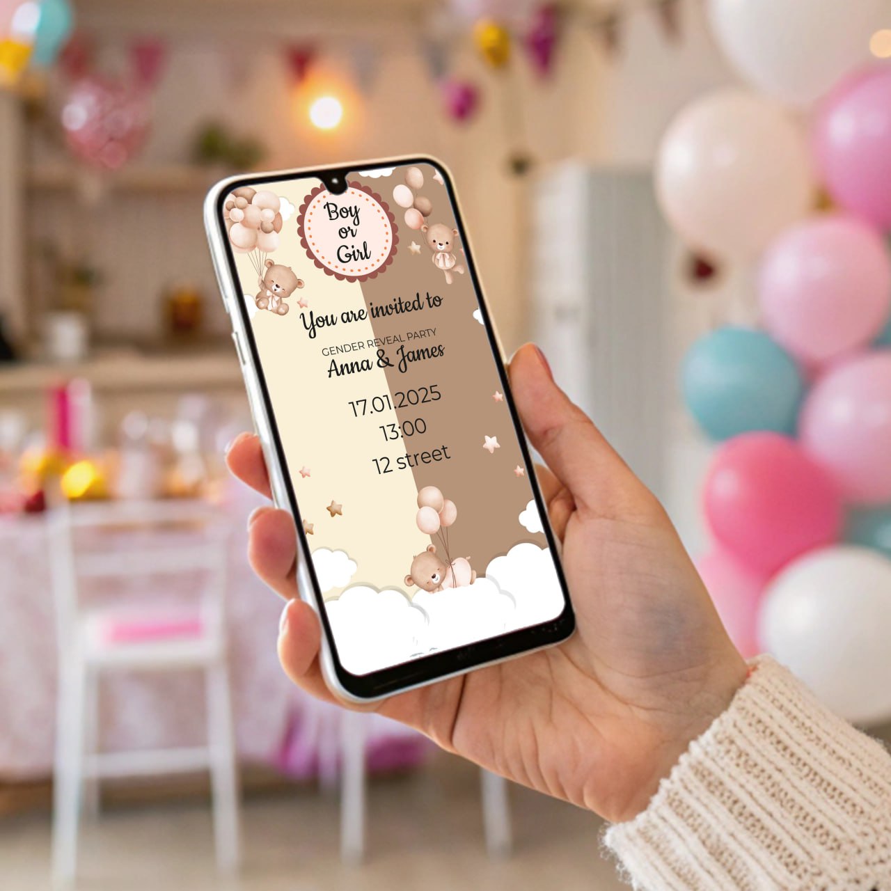 Gender Reveal Party Decal Set