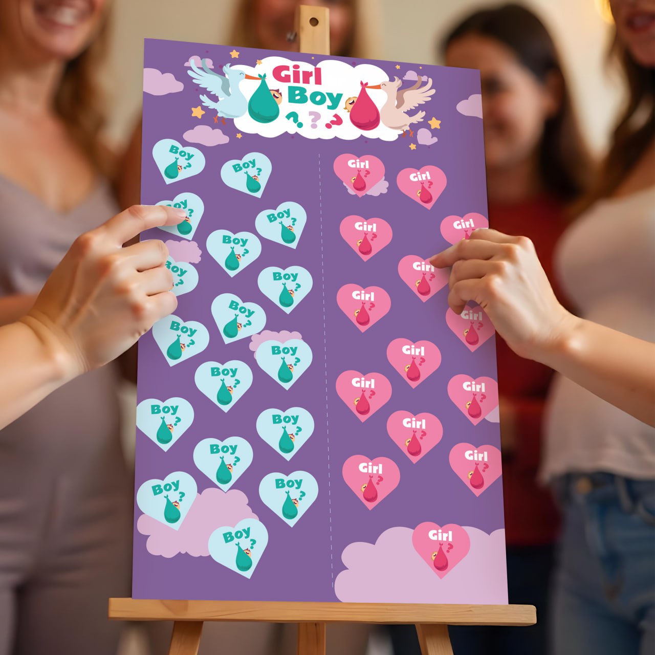 Gender Reveal Party Decal Set
