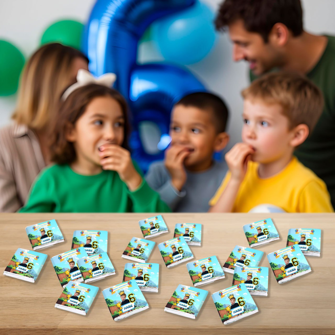 Minecraft Themed Birthday Decal Set
