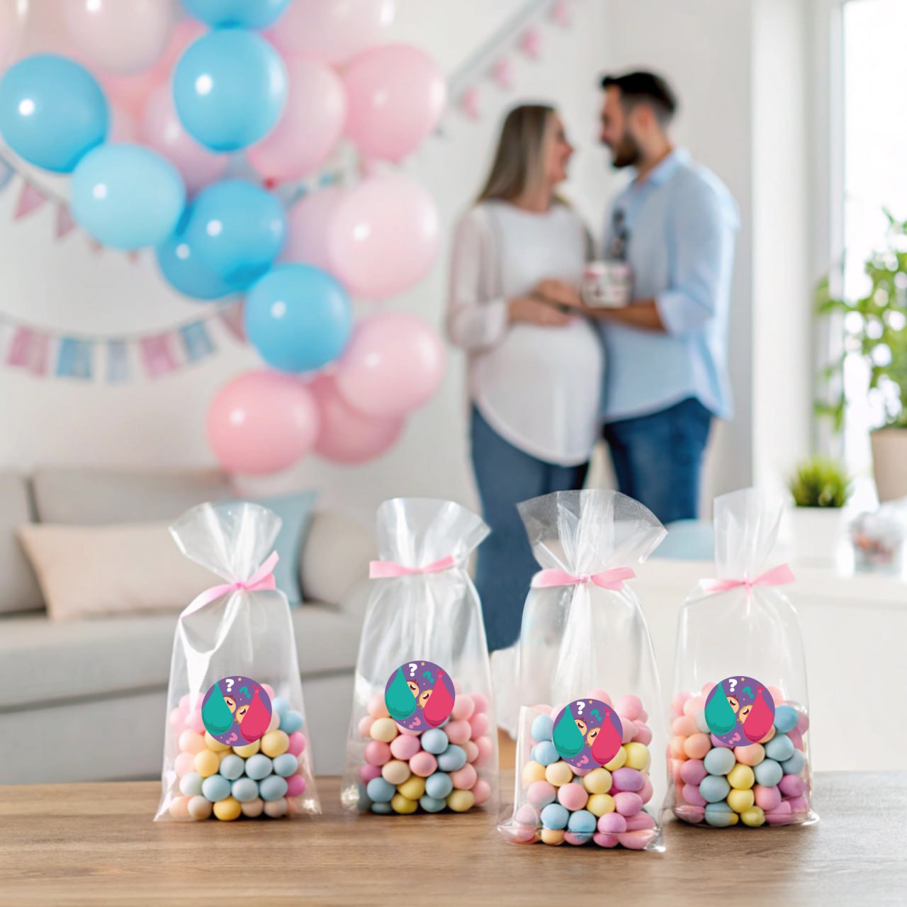 Gender Reveal Party Decal Set