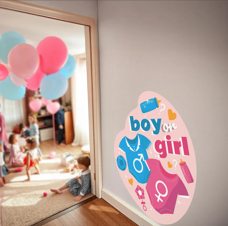 Gender Party Wall Stickers