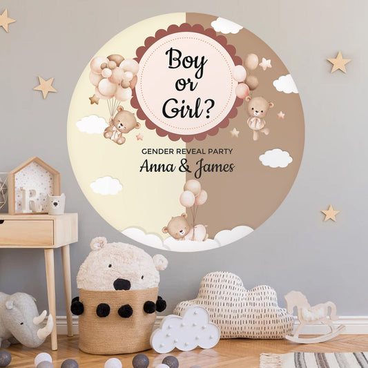 Gender Reveal Party Decal Set