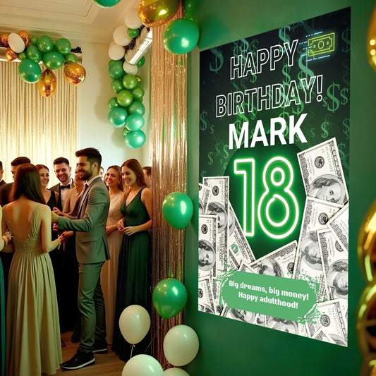 Dollar Themed Birthday Decal Set