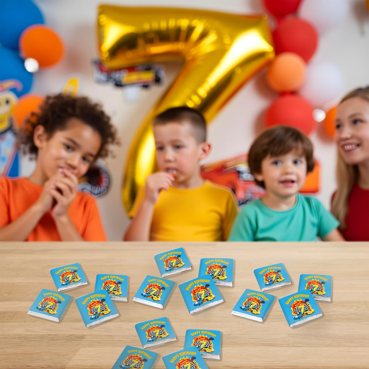 Sport Cars Themed Birthday Decal Set