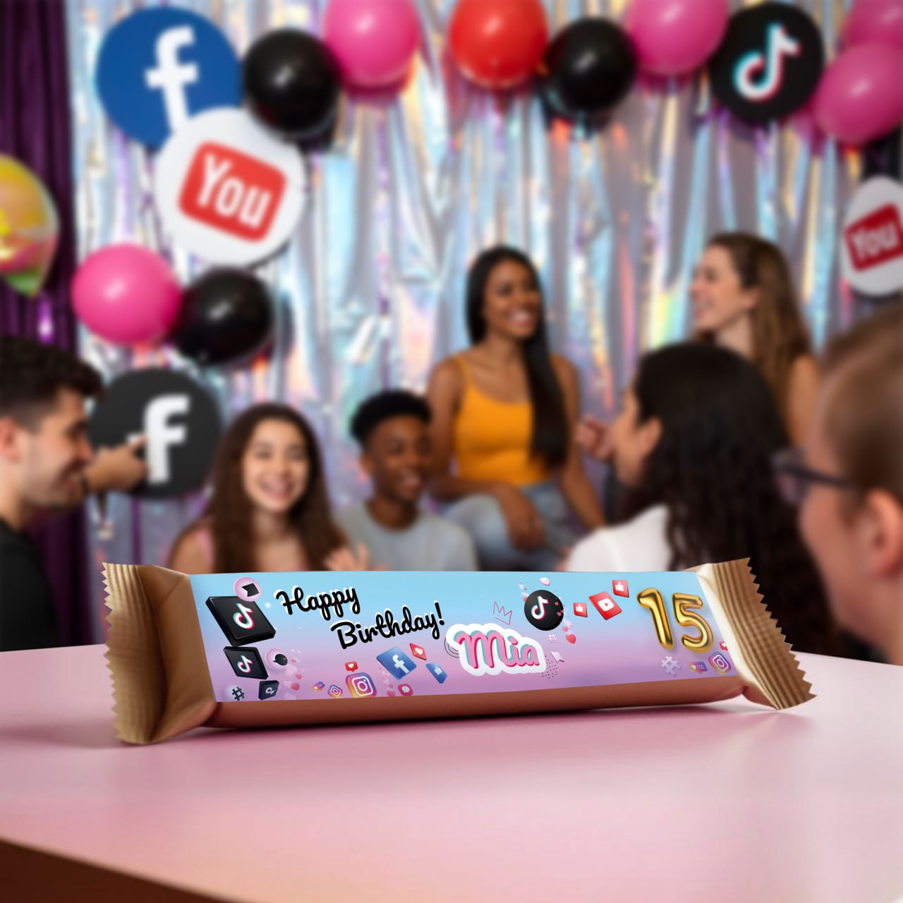 Social Media Themed Birthday Decal Set