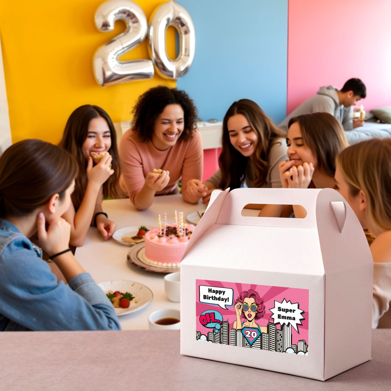 Comics Themed Birthday Decal Set