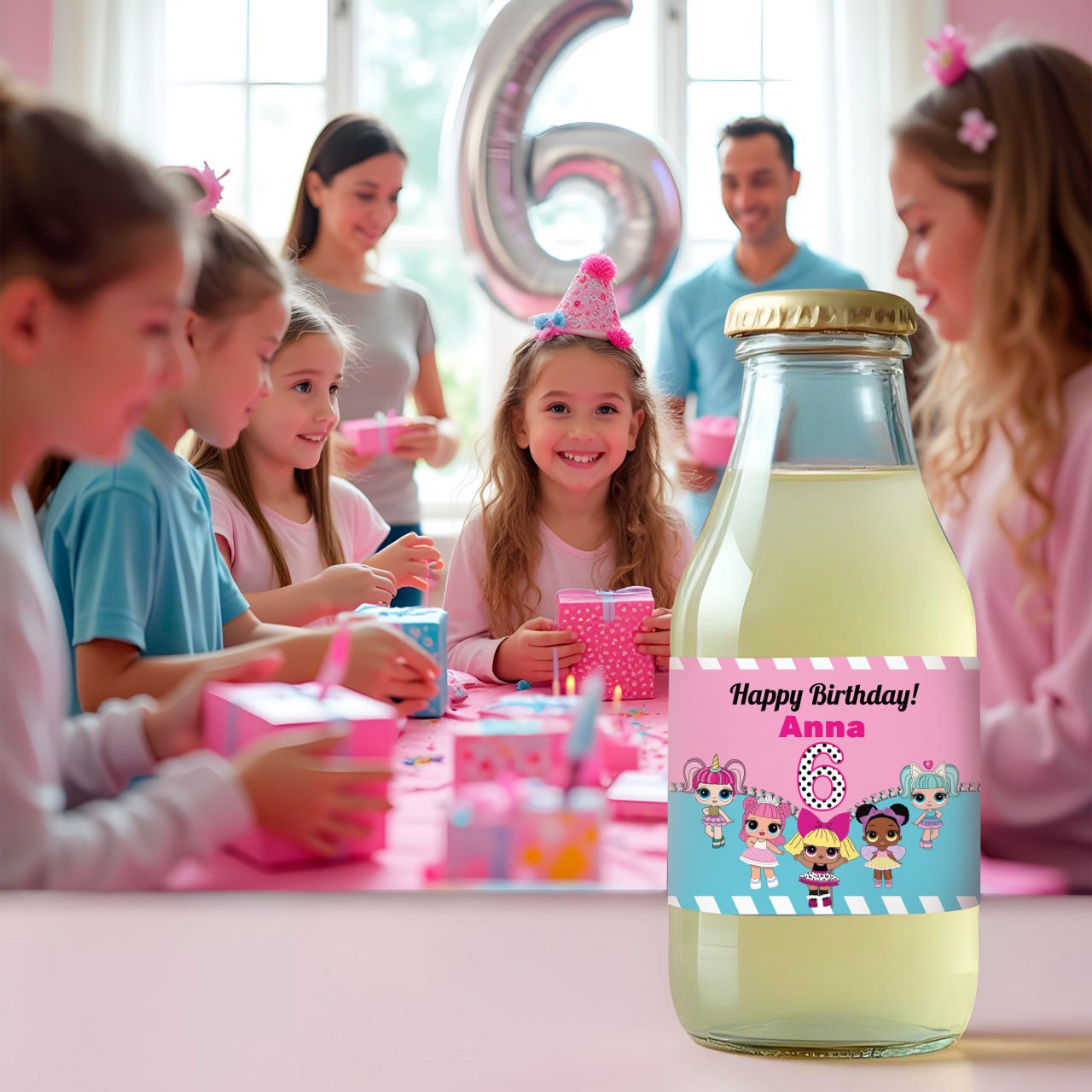 Personalized LOL Birthday Party Decal Set