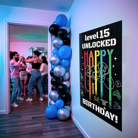 Gamer Themed Birthday Decal Set